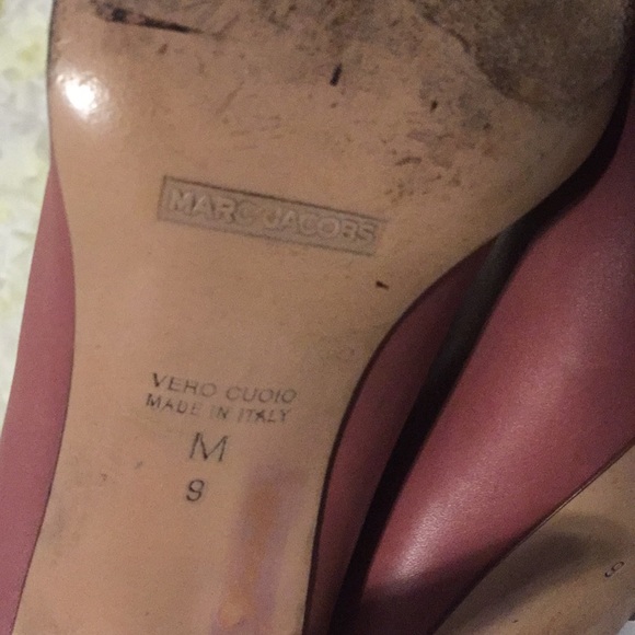 Marc Jacobs Pink Leather Boots Booties Size 9 - Picture 4 of 7